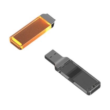 Карта памяти USB Flash 2.0 16 Gb ZC-005, пластик, метал, серебристый/оранжевый