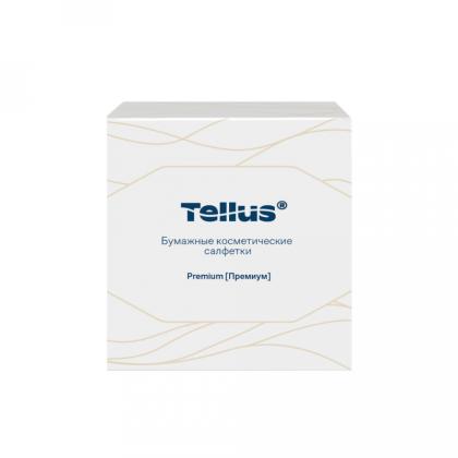 Салфетки косметические Tellus Премиум, 90шт./уп., в кубе
