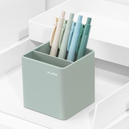 Подставка д/ручек "Nusign" пласт., 2 дел., белый