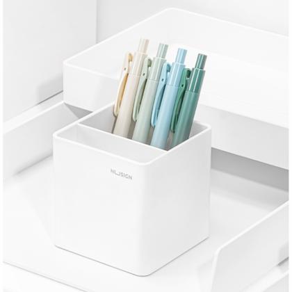 Подставка д/ручек "Nusign" пласт., 2 дел., белый