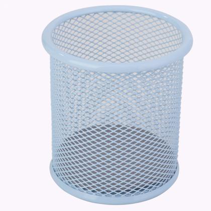 Карандашница "Deli" метал., сетка, кругл., ассорти пастель