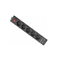 Сетевой фильтр 3м Defender DFS 753  <5 розеток + 2xUSB> черный 