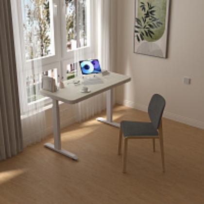 Стол с электроприводом двухмоторный AOKE AK-GT09-YZB2-S, цвет белый/береза (AOKE HOME WOOD)