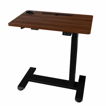 Стол с электроприводом одномоторный AOKE AK-MR-P20-C-BK+WN, цвет черный/темное дерево, (Well Desk Rest Wood)