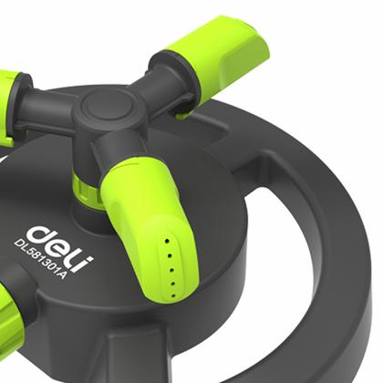 Распылитель "Deli GS EDL581301" 3/4", круговой вращающийся, пластик, зеленый