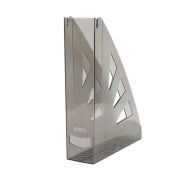 модуль вертикальный "Office Products", пласт., прозрачный серый