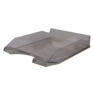 модуль горизонтальный "Office Products" пласт., прозрачный серый