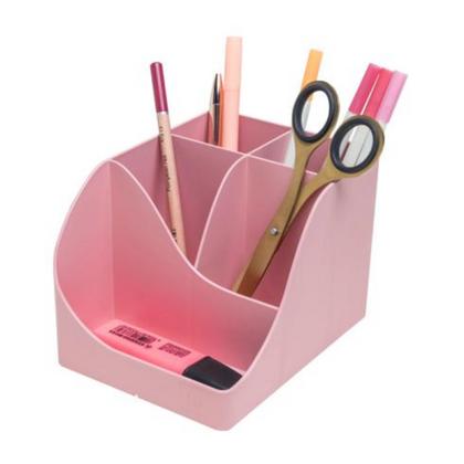 Подставка д/ручек "Autentik" пласт., 5 дел., конфетно-розовый