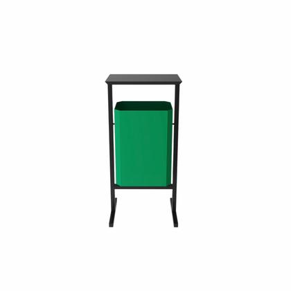 Урна уличная д/мусора 35л СТАНДАРТ метал., зелёный