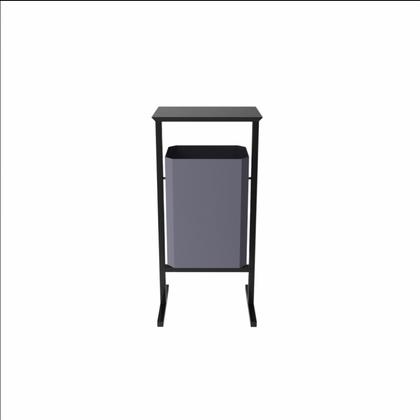 Урна уличная д/мусора 35л СТАНДАРТ метал., зелёный