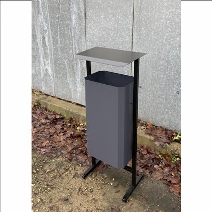 Урна уличная д/мусора 50л СТАНДАРТ метал., серый