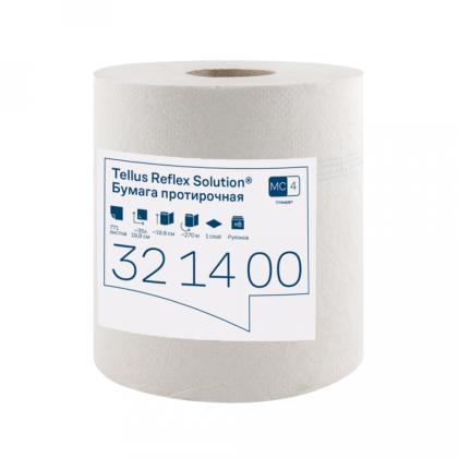 Протирочная бумага Tellus Reflex Стандарт c центральной вытяжкой, 1-сл., 270м, MC4