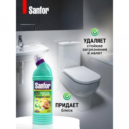 Средство чистящее д/сантехники "Sanfor Арома Сочные тропики" 750 г