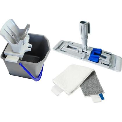 Набор РОСМОП  PRO 25 (ведро 25 л, отжим, держатель для мопов, моп)