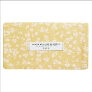 Еженедельник датир. А6 160*90 мм, 128 стр., тонир., лин. "June" мягк. обл. кожзам., желтый 2026