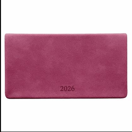 Еженедельник датир. А6 160*90 мм, 128 стр., тонир., лин. "Soft" мягк. обл. искусств. замша., синий 2026