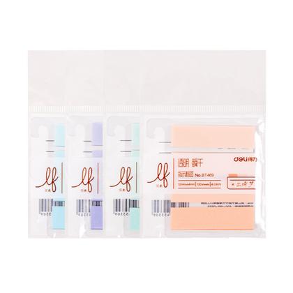 Закладки пласт. "Deli" 12*44 мм, 1 цв.*25 шт., ассорти пастель