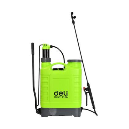 Опрыскиватель садовый ранцевый Deli GS EDL581116A помповый, 16 л, зеленый/черный