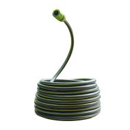 Шланг поливочный Deli GS EDL8072E-30 5/8" 30 м, 4-х слойный, серый/зеленый