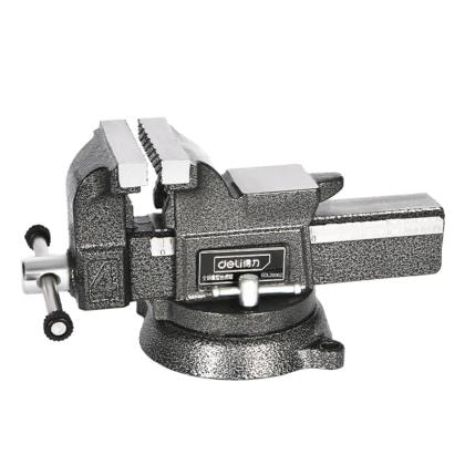 Тиски стальные поворотные с наковальней Deli YS EDL2906Z 6"-150мм
