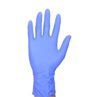 Перчатки латексные одноразовые A.D.M. High Risk прочные р-р XL 50 шт./уп. синий
