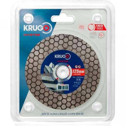 Круг алмазный по керамике Krugo Master 125*25 мм, сплошной