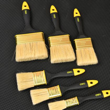 Кисть малярная плоская 0,8"-20 мм Deli YS EDL509132 пластиковая рукоятка, смешанная щетина