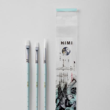 Кисть "Himi Little Bird" синтетика, 3 шт, голубой
