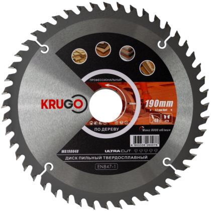 Пила дисковая Krugo 190*30 мм, 48Т