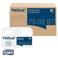 Покрытия бумажные индивидуальные на унитаз Tellus Комфорт 1/2 сложение, 250 шт/упак, VS1