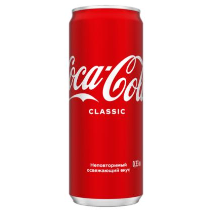 Напиток "Coca-Cola" 0,33 л., жестян. банка
