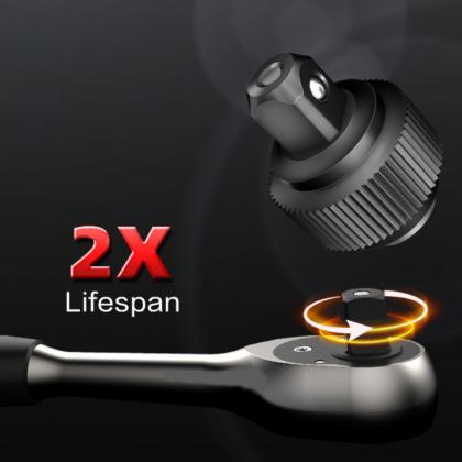 Набор инструмента 1/4" Deli RS EDQ41043, 43 предмета 