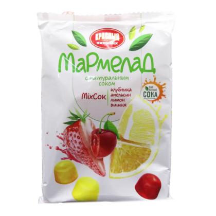 Мармелад "MixСок" 300 гр., клубника, апельсин, лимон, вишня 