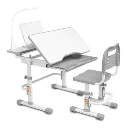 Комплект парта + стул трансформеры Cubby Botero Grey, серый