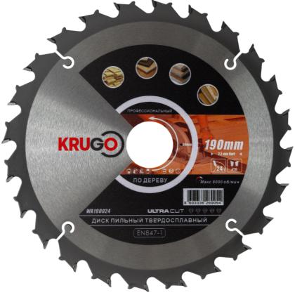 Диск пильный Krugo 190*30 мм, 24Т