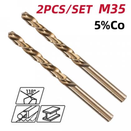 Сверло по металлу Deli RS EDH-MHZ025-E2 2 шт, 2.5 мм, DIN 338, HSCo 5%