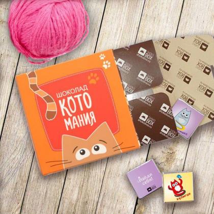 Шоколад молочный "Кватро. Котомания" 60 гр.