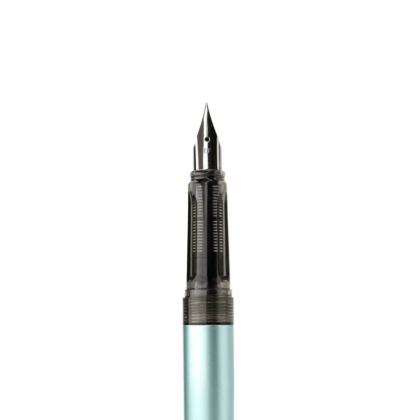 Ручка перьевая EF "Малевичъ" метал., с конвертером, набор два картриджа, черный
