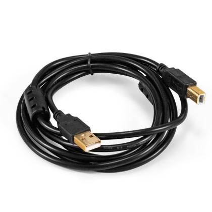 Кабель для принтера USB 2.0 EX-CCF-USB2-AMBM-2.0 (2 M) ExeGate, ферритиновые фильтры, EX294747RUS