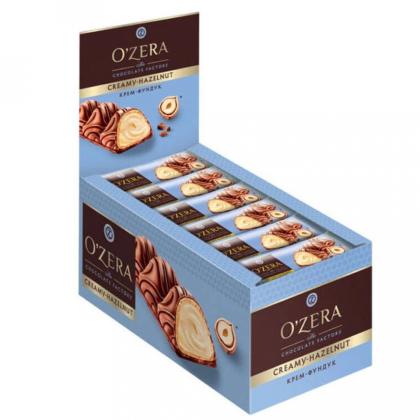 Вафельный батончик "O`Zera Creamy Hazelnut" 23 гр., с молочно-ореховой начинкой