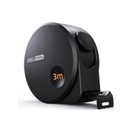 Рулетка Deli HS EHT8316 3 м*16 мм, Soft Touch, черный