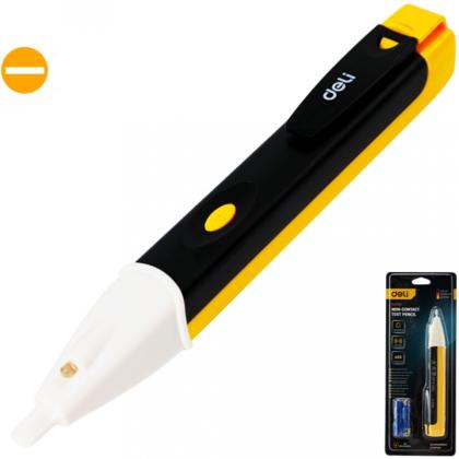 Тестер напряжения Deli YS EDL8008 90-1000 В, желтый/черный