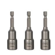 Набор насадок шестигранных магнитных Deli YS EDL4812T 12 мм, 3 шт, HEX 1/4"