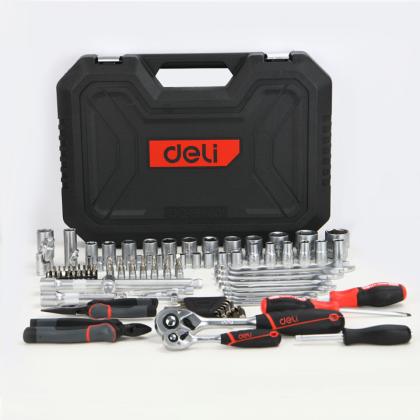 Набор инструмента 1/4", 1/2" Deli RS EDQ45100, 100 предметов