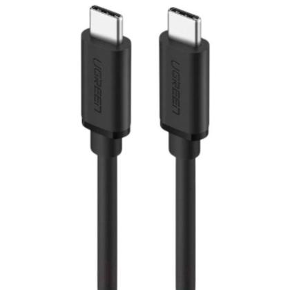 Кабель UGREEN US286-50997, Type-C 2.0 to Type C, 3A, силиконовый, 1m, Black