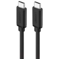 Кабель UGREEN US286-50997, Type-C 2.0 to Type C, 3A, силиконовый, 1m, Black