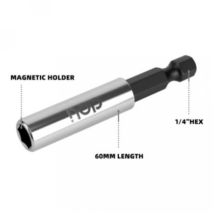 Держатель бит (насадок) магнитный Deli YS EDL106002 60мм, 1/4"