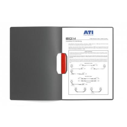 папка с клипом "Duraswing Color" антрацит, фиолет. клип