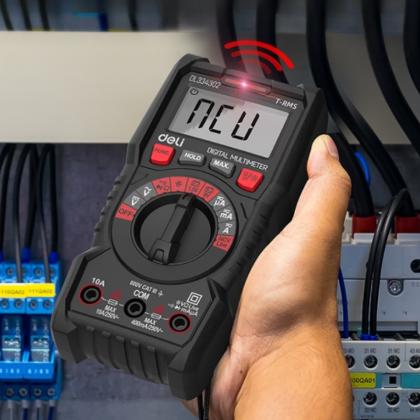 Мультиметр цифровой Deli RS EDL334302 600В, универсальный