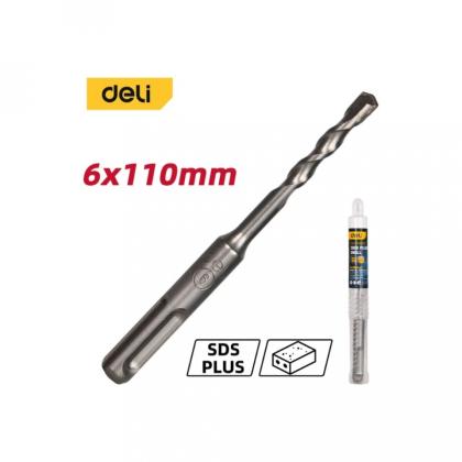 Бур по бетону Deli YS EDH-Y06110 6x110 мм, SDS-PLUS